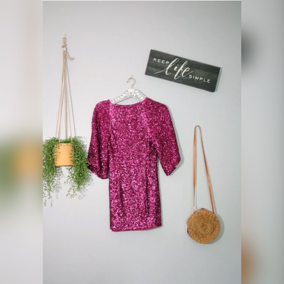 Free People Party Girl Mini Dress sz 4 - Picture 4 of 7